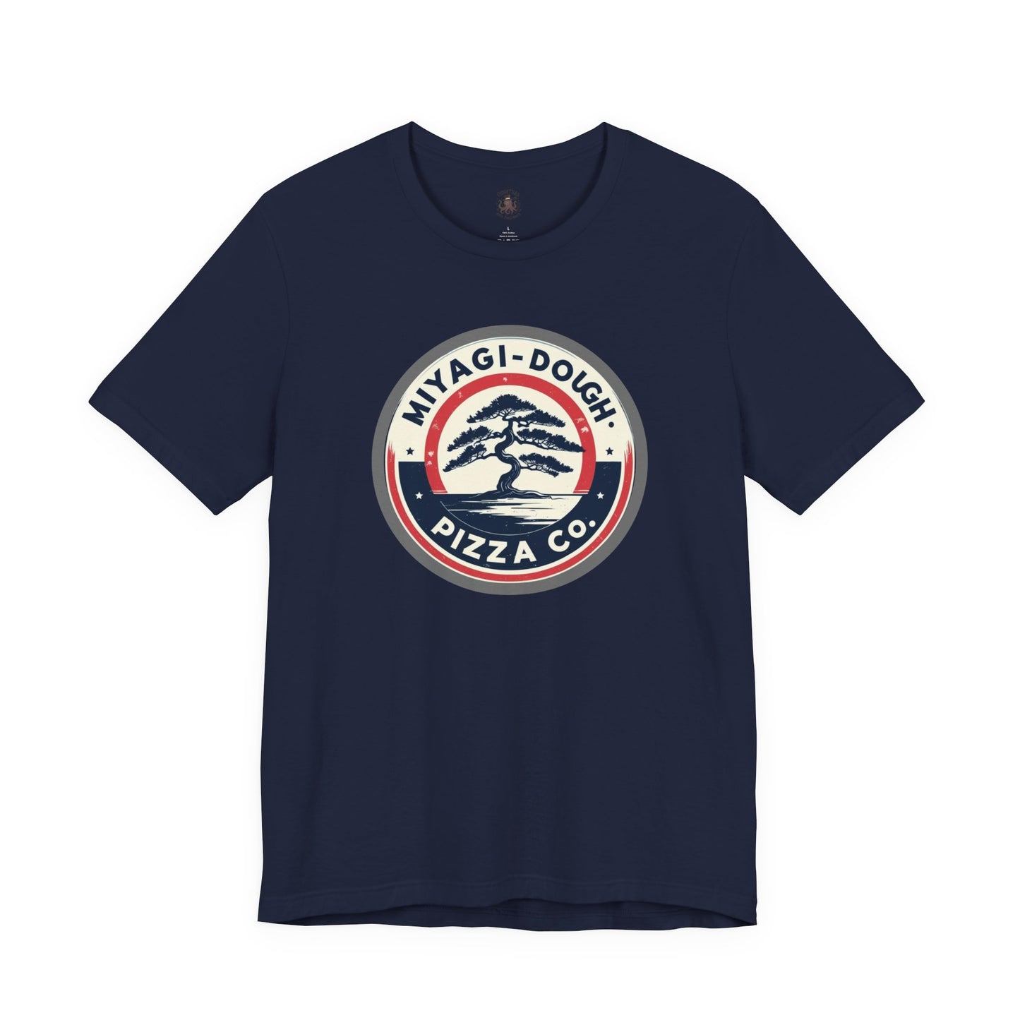 Miyagi-Dough Pizza Co. Tee — Vintage Bonsai Pizza Logo