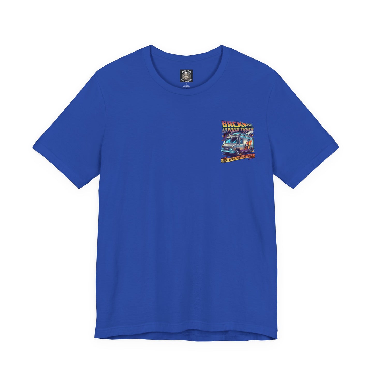 Back to the Food Truck Future Tee — 88mph Hot Sauce 80's Food Truck Graphic T-Shirt