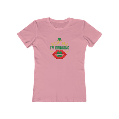 Kiss Me I'm Drinking St. Patrick's Day Women's Tee — OddInk Seasonal Designs