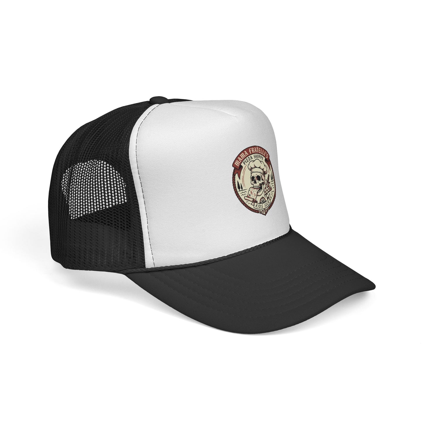 Mama Fratelli's Pizza Shoppe "Snapback Trucker" - 80's Retro Trucker Cap