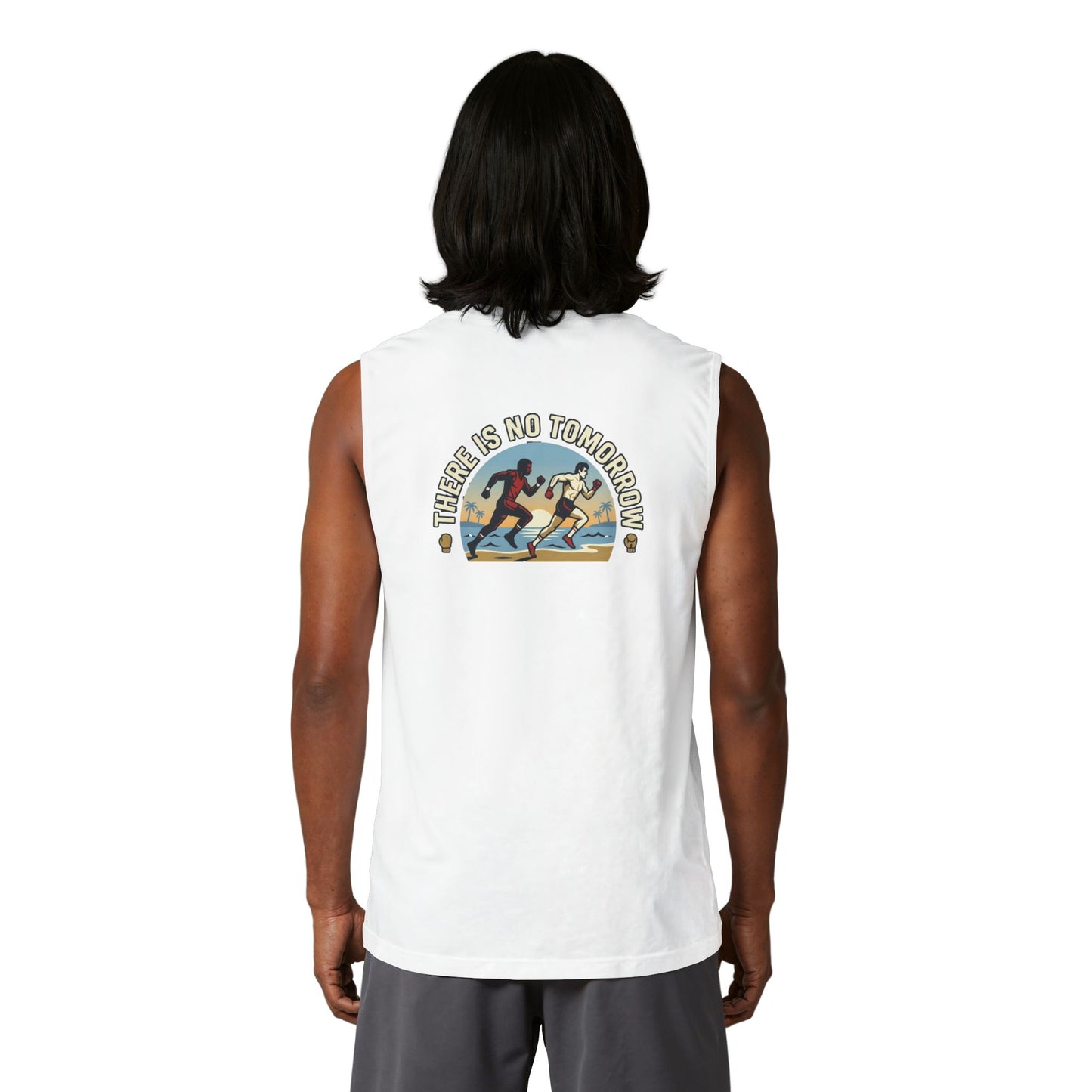 Muscle Tank — 'There Is No Tomorrow' Retro Running Graphic