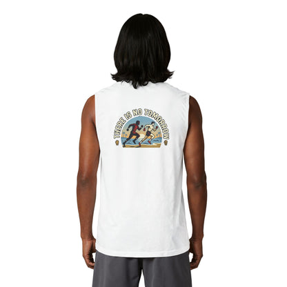 Muscle Tank — 'There Is No Tomorrow' Retro Running Graphic