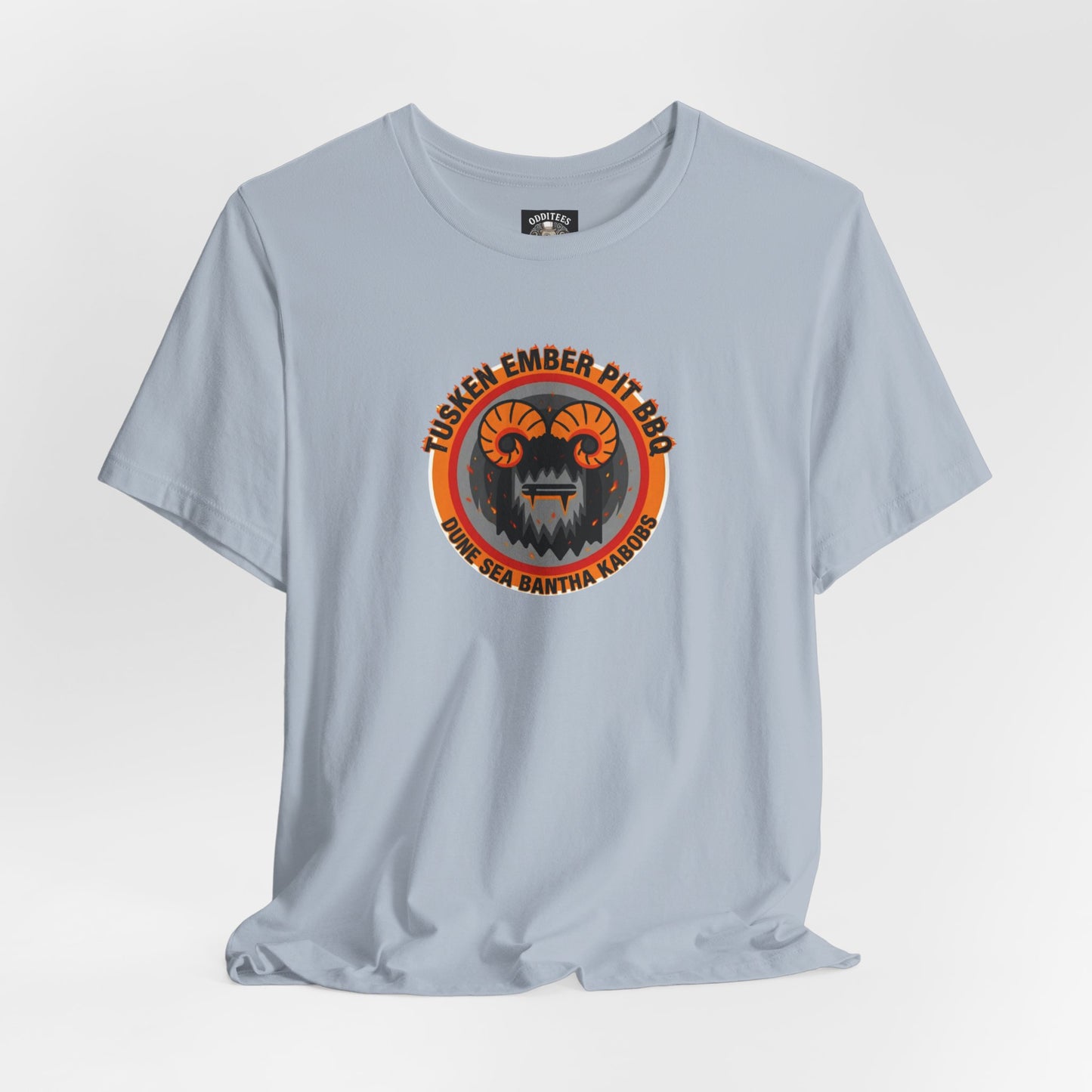 Tusken Ember Pit BBQ Tee Shirt — Galaxy inspired Dune Sea Bantha Kabobs for Star Wars fans