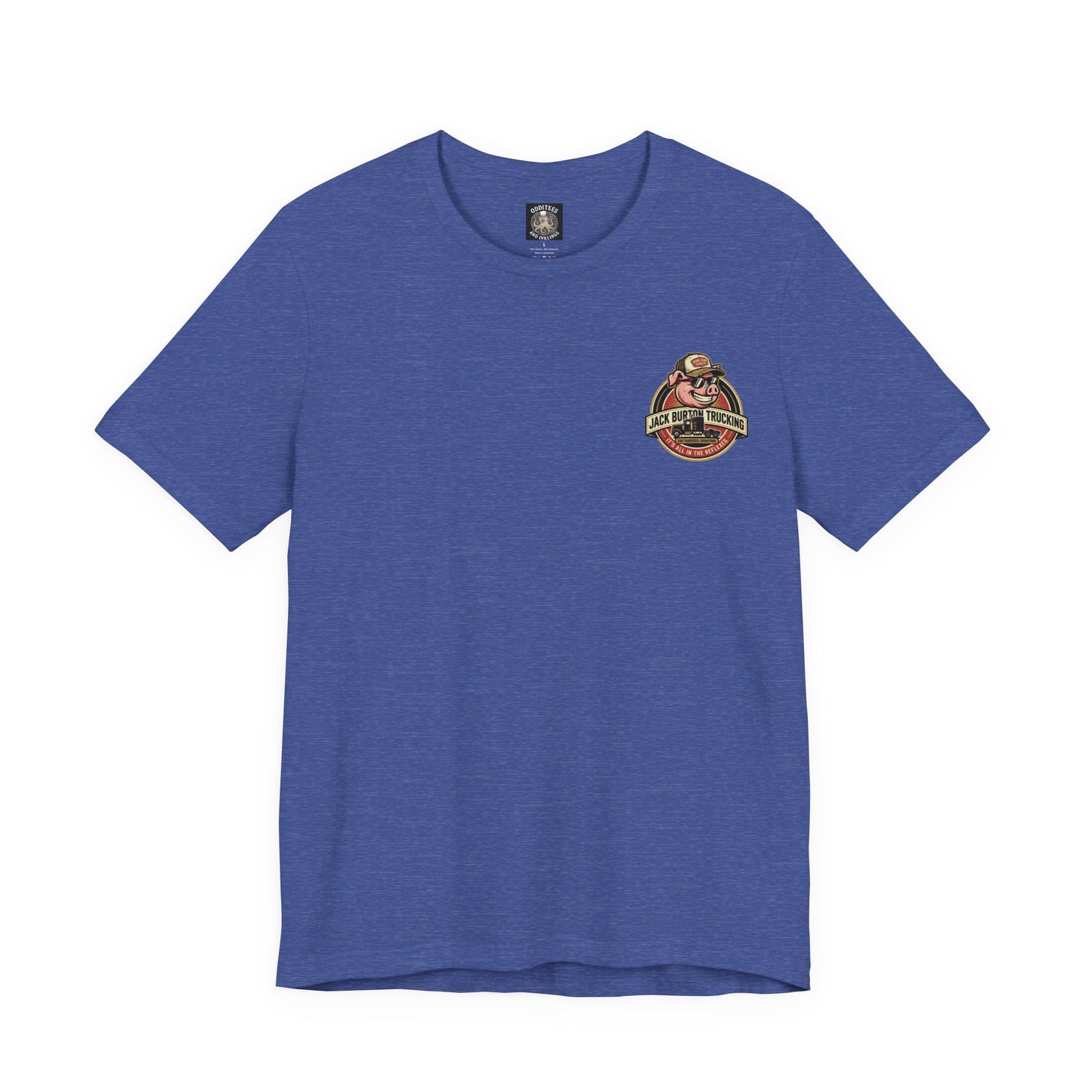 Jack Burton Trucking Pig Logo T-Shirt — 'It's All in the Reflexes' Vintage Truck Driver Tee
