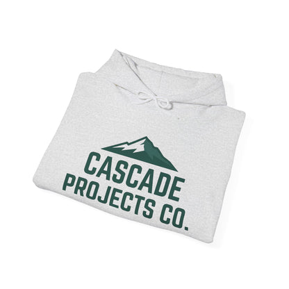Cascade Projects Co. Hoodie — Mountain Logo Outdoor Crew Pullover