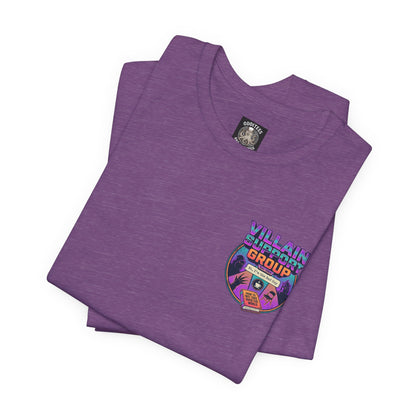 Villain Support Group T-Shirt — Funny Retro Supervillain Meetup Tee