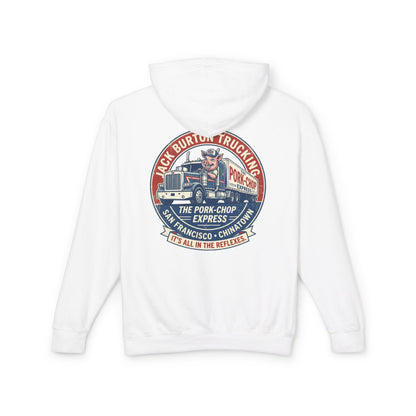 The Pork-Chop Express Hoodie — Retro Trucking Graphic Hooded Sweatshirt