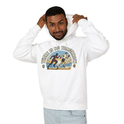 "There Is No Tomorrow" Underdog Montage Hoodie — Retro Fitness Lightweight Hooded Sweatshirt