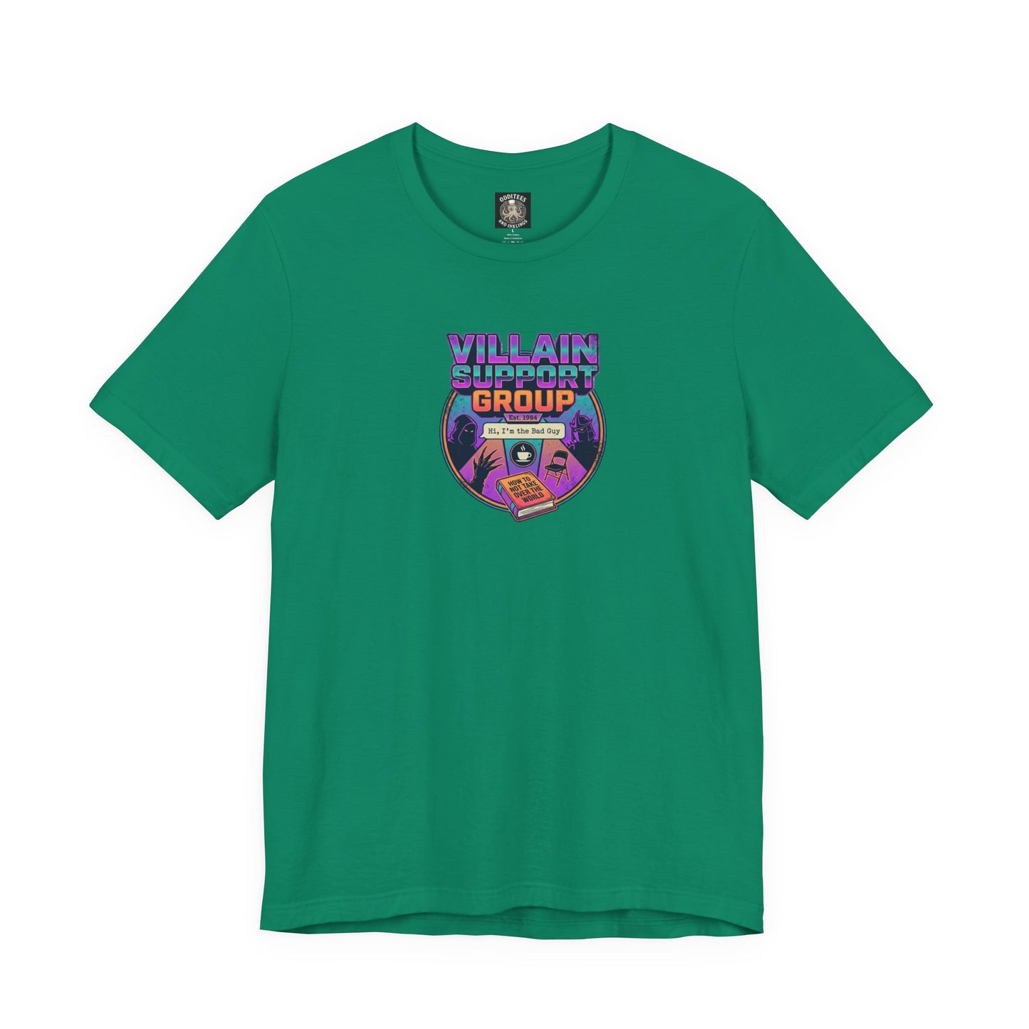Villain Support Group T-Shirt — Funny Retro Supervillain Club Tee
