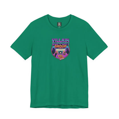 Villain Support Group T-Shirt — Funny Retro Supervillain Club Tee