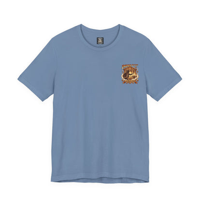 Indiana Scones Bakery Pop-Parody T‑Shirt — "It Belongs in a Bakery" Vintage 80's Adventure Bakery Tee