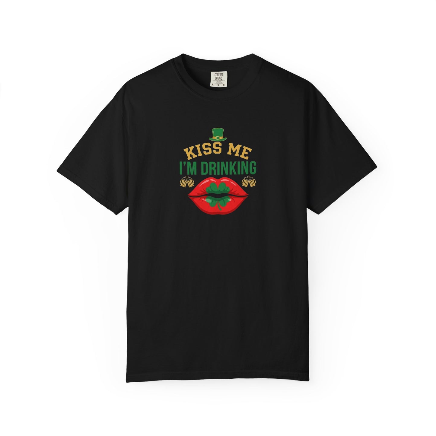 Kiss Me I'm Drinking St. Patricks Day T-Shirt — OddInk Seasonal Design