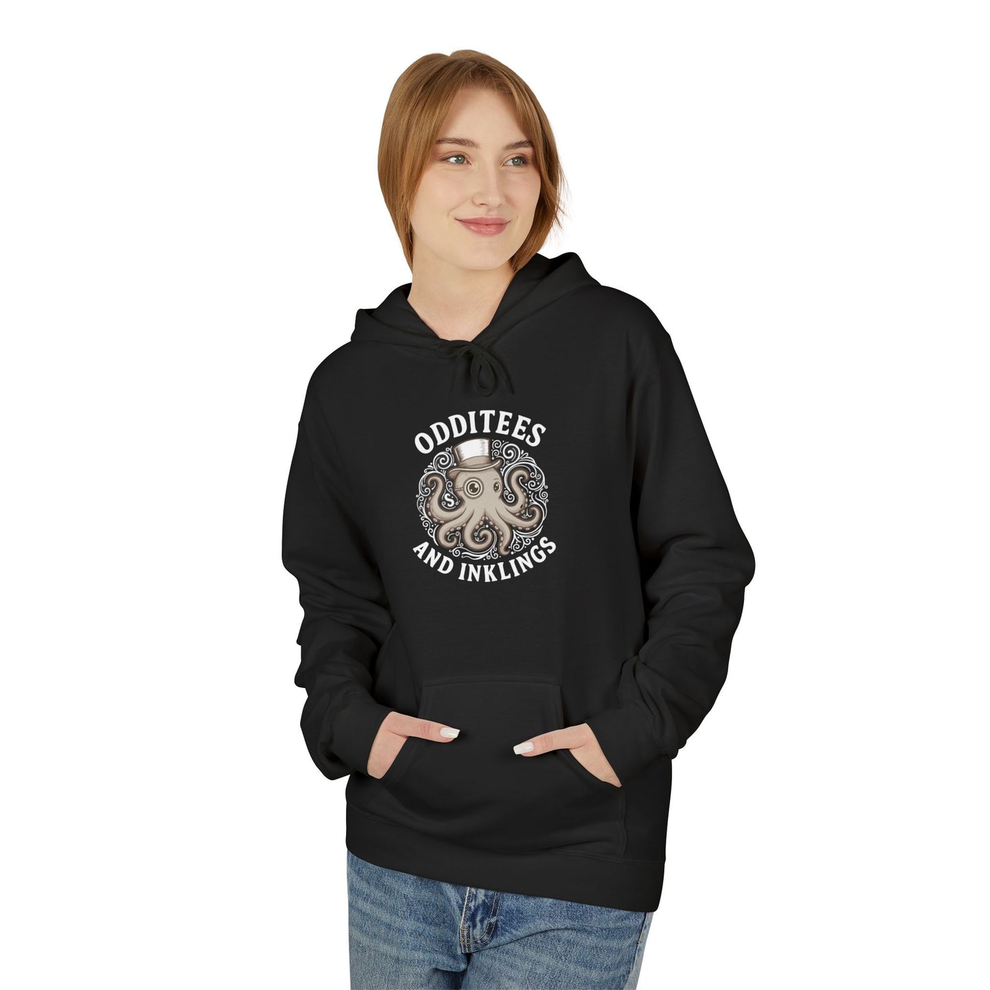 Octopus Logo Hoodie — "Odd Tees and Inklings" Graphic Pullover