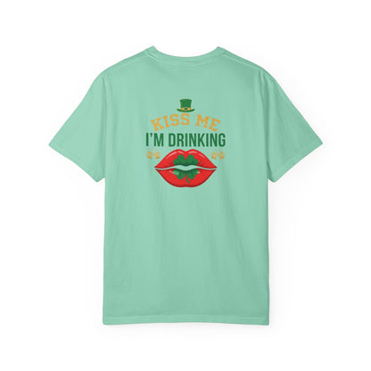 Kiss Me I'm Drinking St. Patricks Day T-Shirt — OddInk Seasonal Design