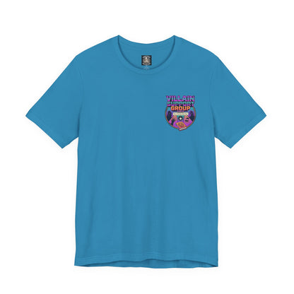 Villain Support Group T-Shirt — Funny Retro Supervillain Meetup Tee