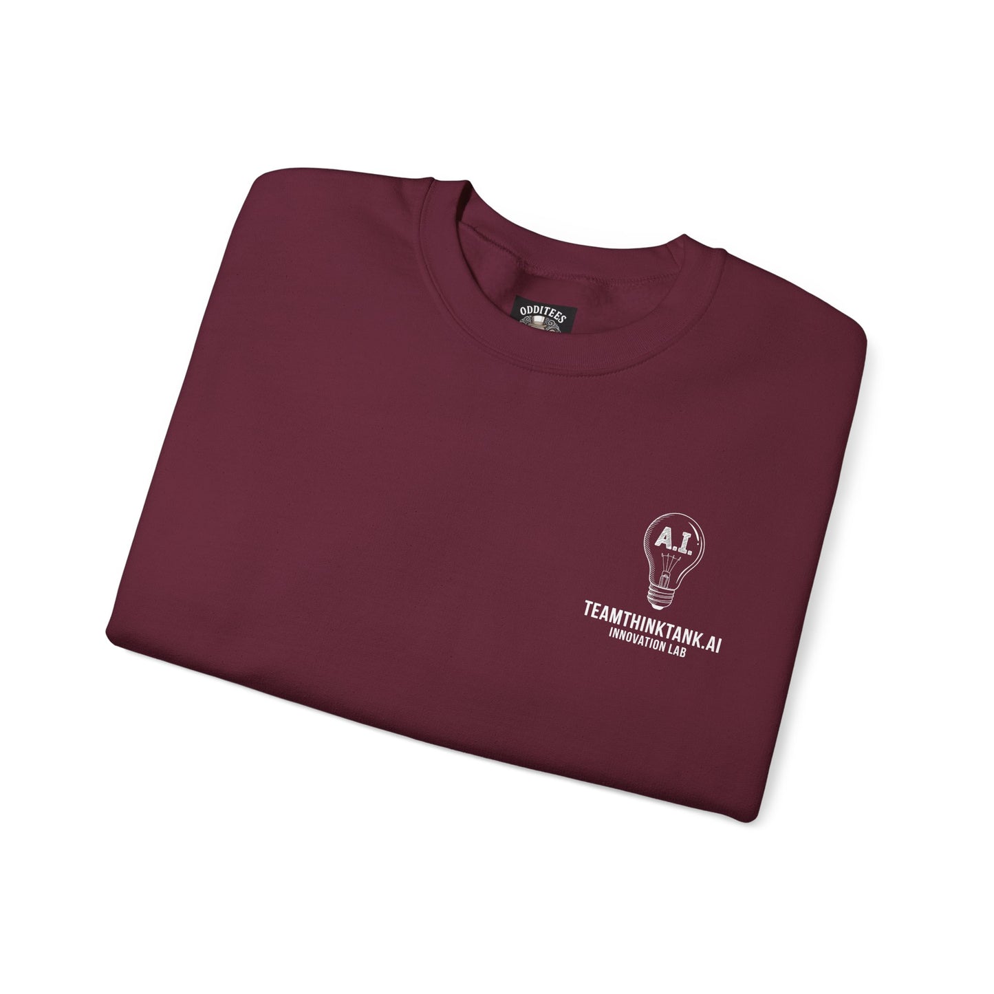 TeamThinkTank.ai Lightbulb Logo Crewneck Sweatshirt - Corp Logo