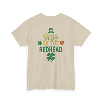Dibs on the Redhead T‑Shirt — St. Patrick’s Day Shamrock OddInk Seasonal Designs Tee