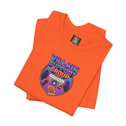 Villain Support Group T-Shirt — Funny Retro Supervillain Club Tee
