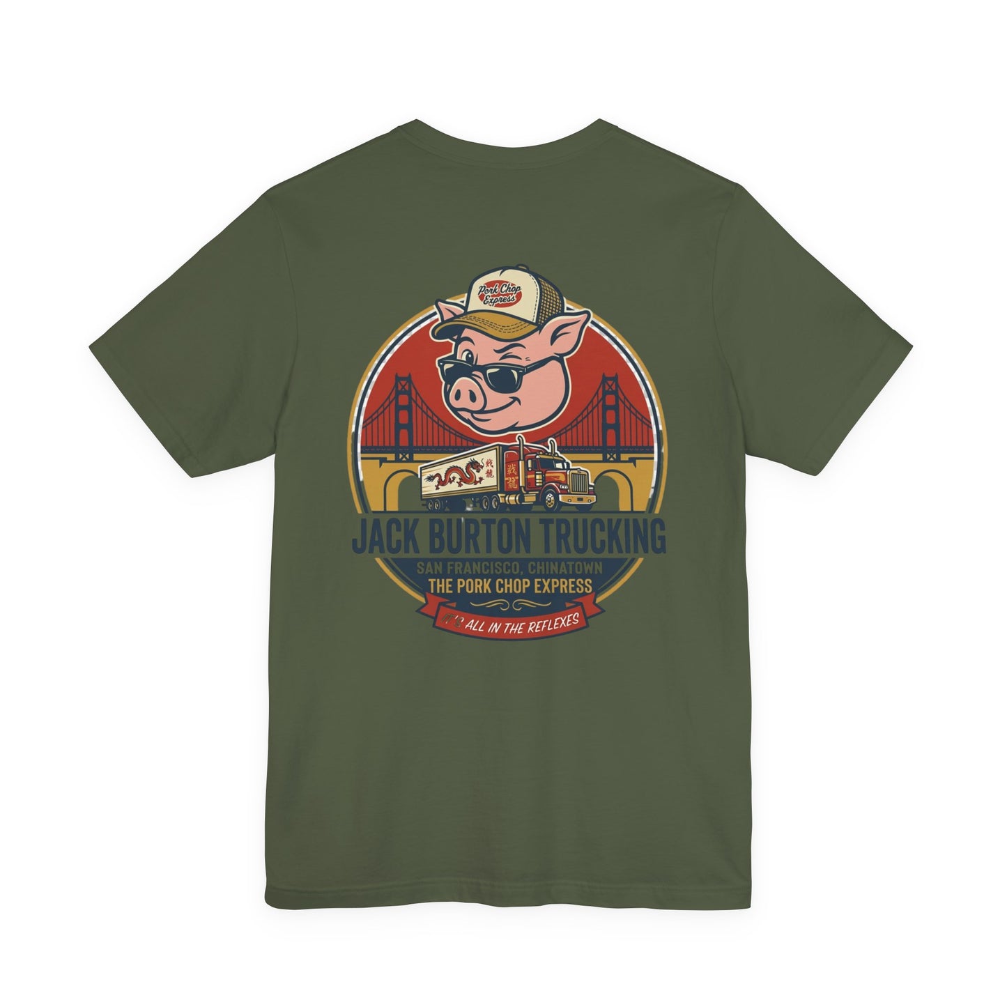 Trucker Pig Tee — "Jack Burton Trucking" San Francisco Vintage T‑Shirt