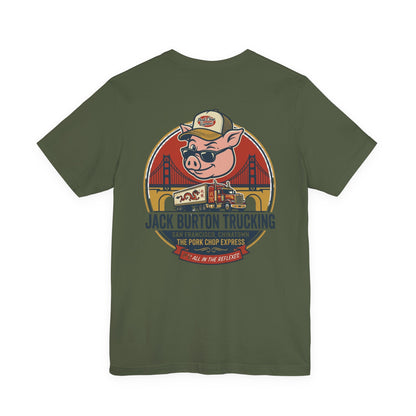 Trucker Pig Tee — "Jack Burton Trucking" San Francisco Vintage T‑Shirt