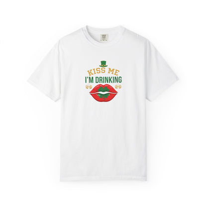 Kiss Me I'm Drinking St. Patricks Day T-Shirt — OddInk Seasonal Design