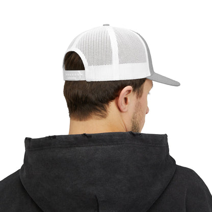 Embroidered Trucker Cap — Cascade Projects Co. Mountain Logo