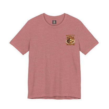 Indiana Scones Bakery Pop-Parody T‑Shirt — "It Belongs in a Bakery" Vintage 80's Adventure Bakery Tee