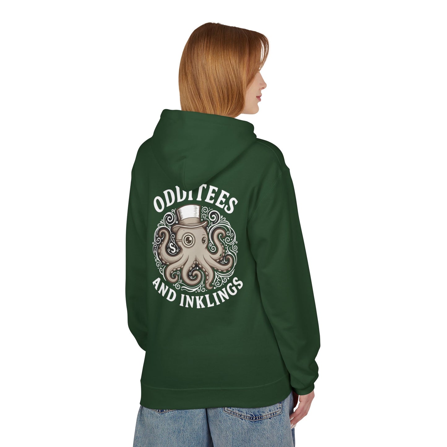 Octopus Logo Hoodie — "Odd Tees and Inklings" Graphic Pullover