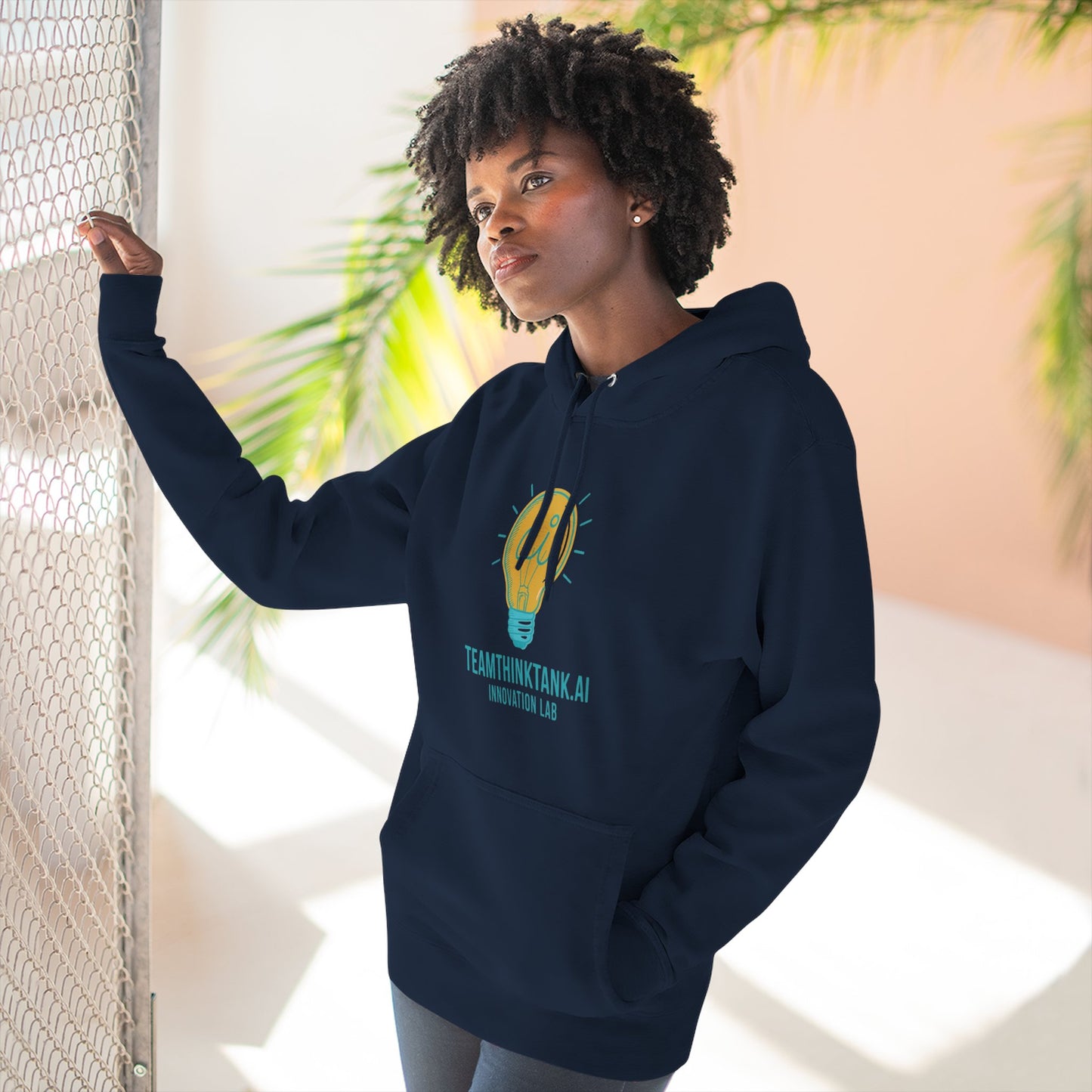 TeamThinkTank.AI Innovation Lab Brightbult Hoodie — Corp Colorway Logo Pullover