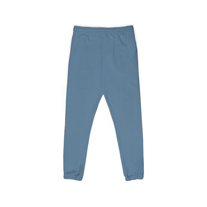 Rose Script Sweatpants — Garment-Dyed Fleece Joggers with Rose & "Love" Script