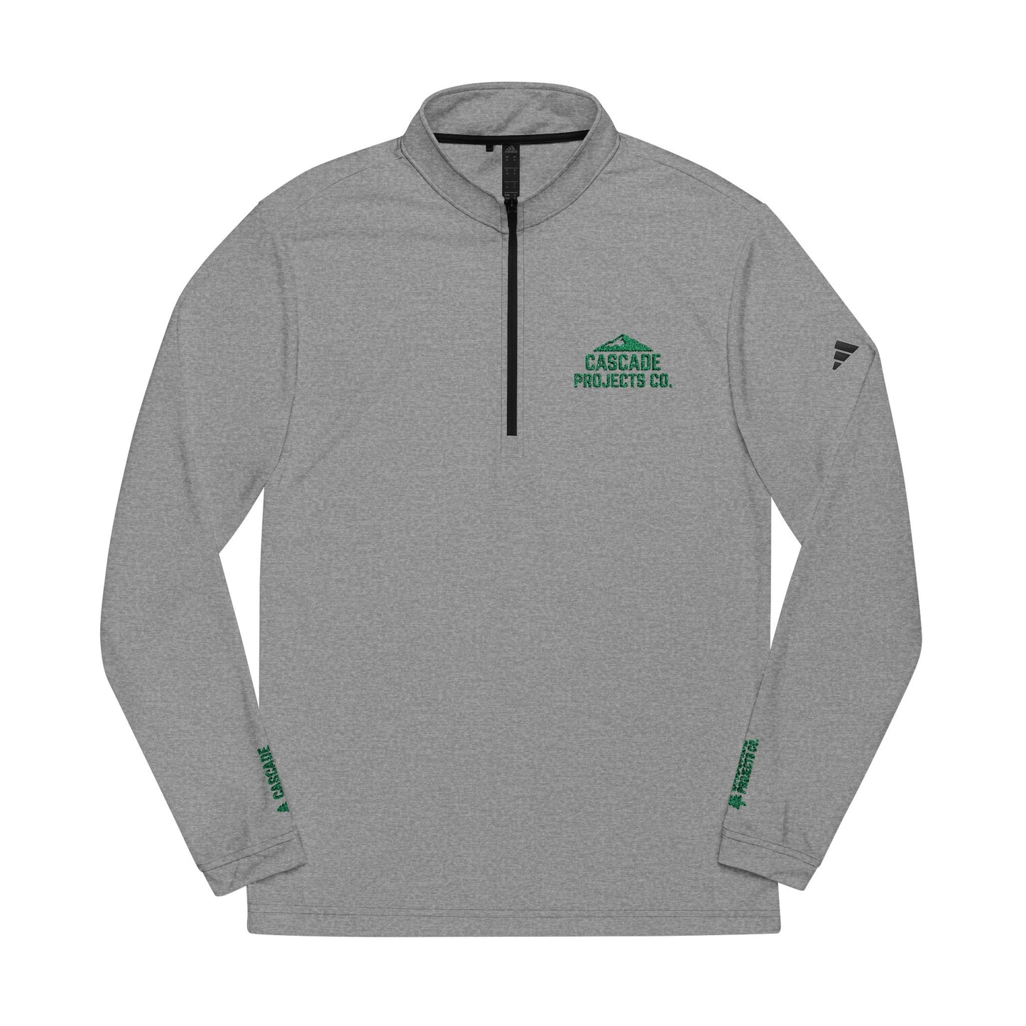 Embroidered Quarter-Zip Pullover — Performance Adidas® Golf-Style Top