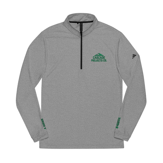 Embroidered Quarter-Zip Pullover — Performance Adidas® Golf-Style Top