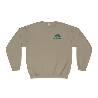 Cascade Projects Co. Crewneck Sweatshirt — Mountain Logo Pullover