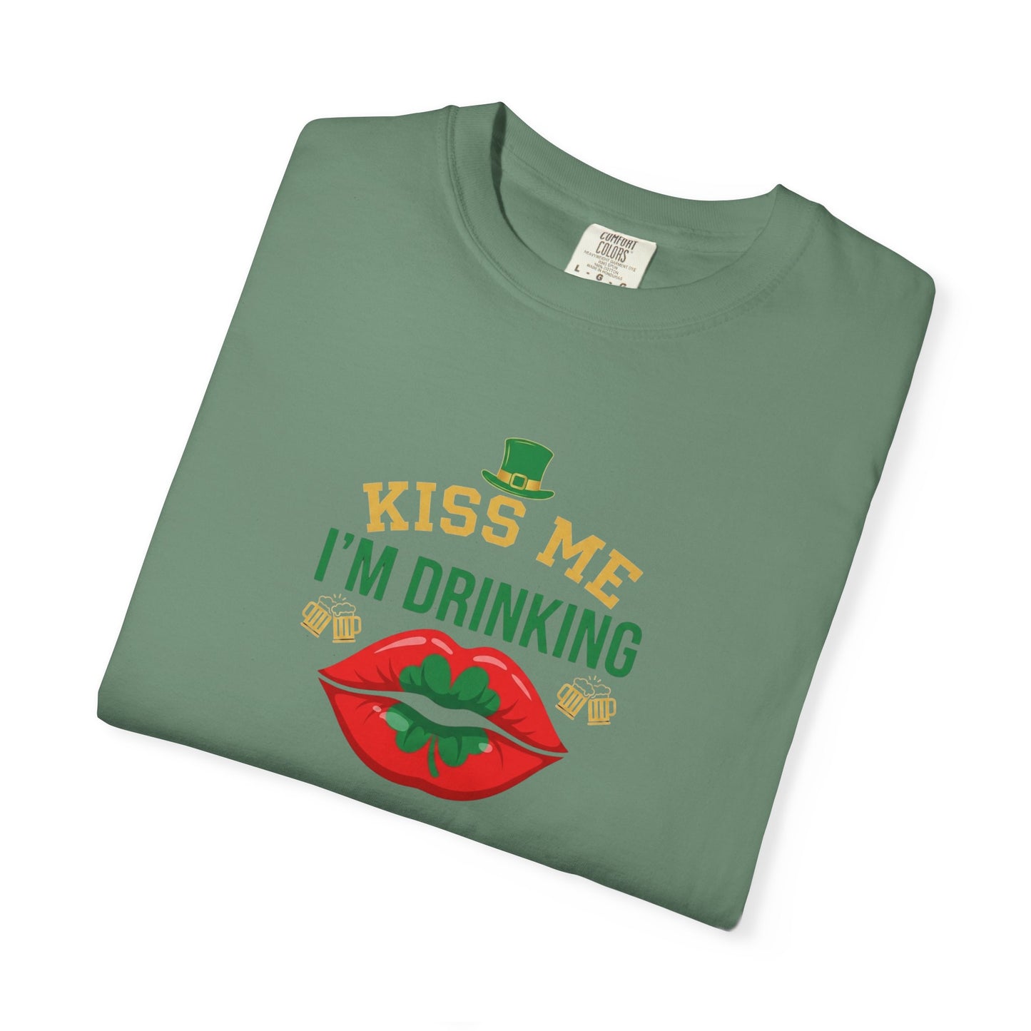 Kiss Me I'm Drinking St. Patricks Day T-Shirt — OddInk Seasonal Design