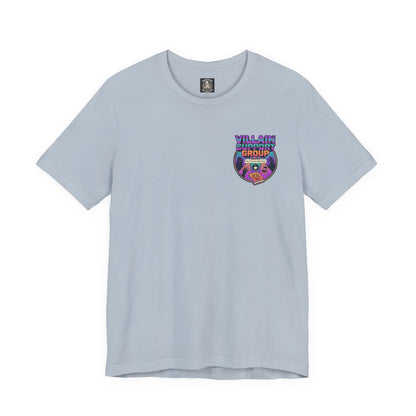 Villain Support Group T-Shirt — Funny Retro Supervillain Meetup Tee