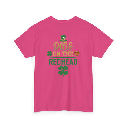 Dibs on the Redhead T‑Shirt — St. Patrick’s Day Shamrock OddInk Seasonal Designs Tee