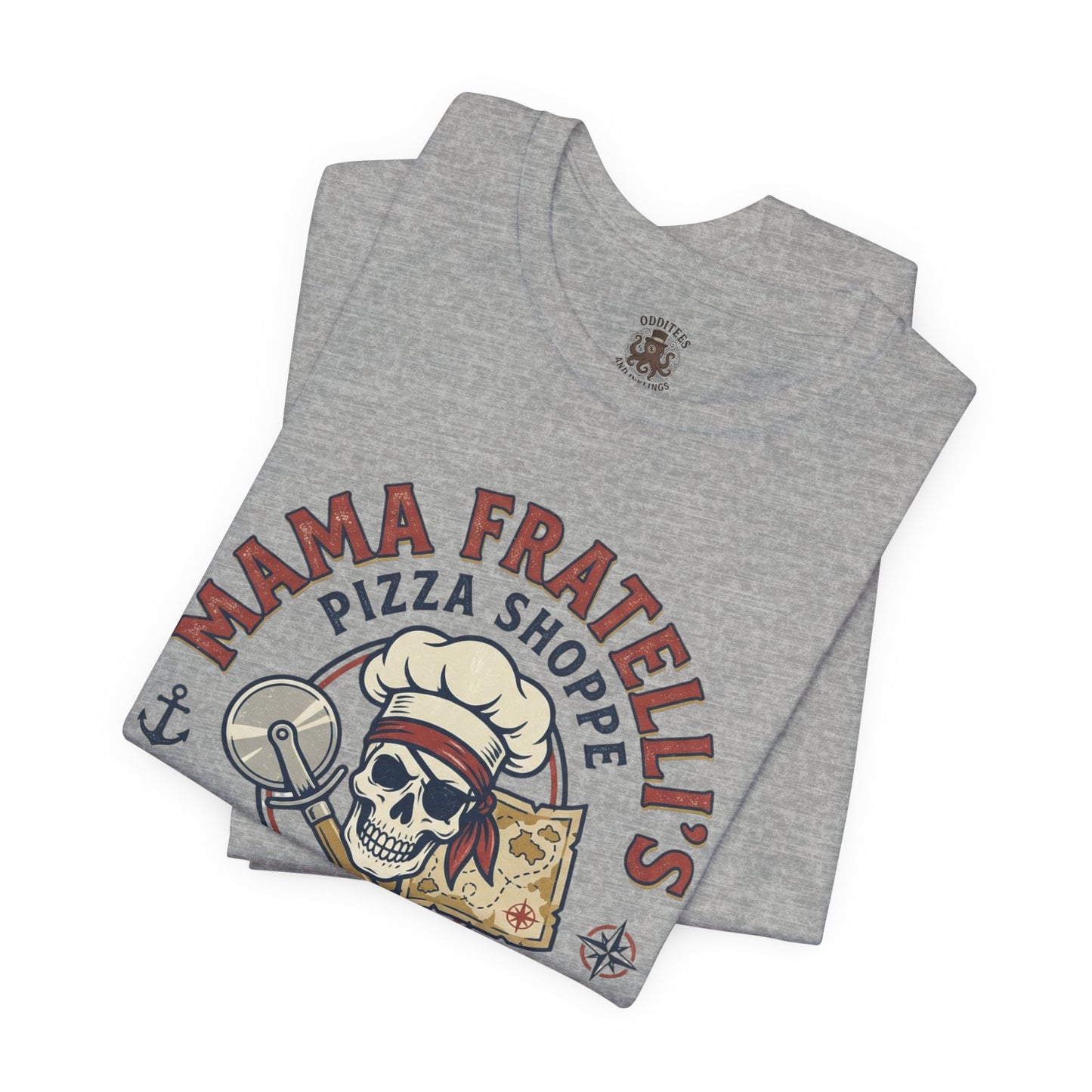 Kids Suck Pizza Tee — Mama Fratelli’s Pizza Shoppe Skull Graphic T-Shirt
