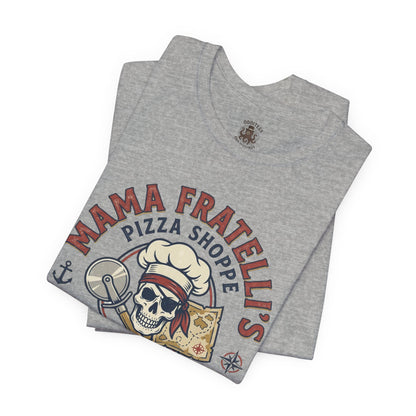 Kids Suck Pizza Tee — Mama Fratelli’s Pizza Shoppe Skull Graphic T-Shirt