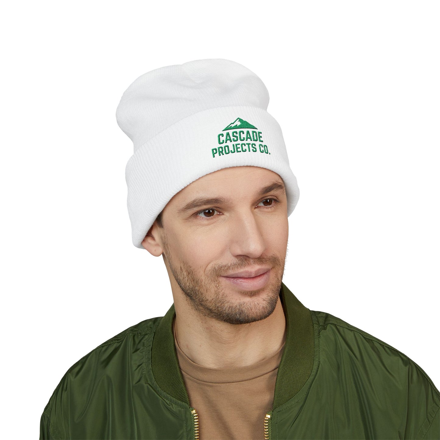 Cascade Projects Co. Embroidered Mountain Cuffed Beanie