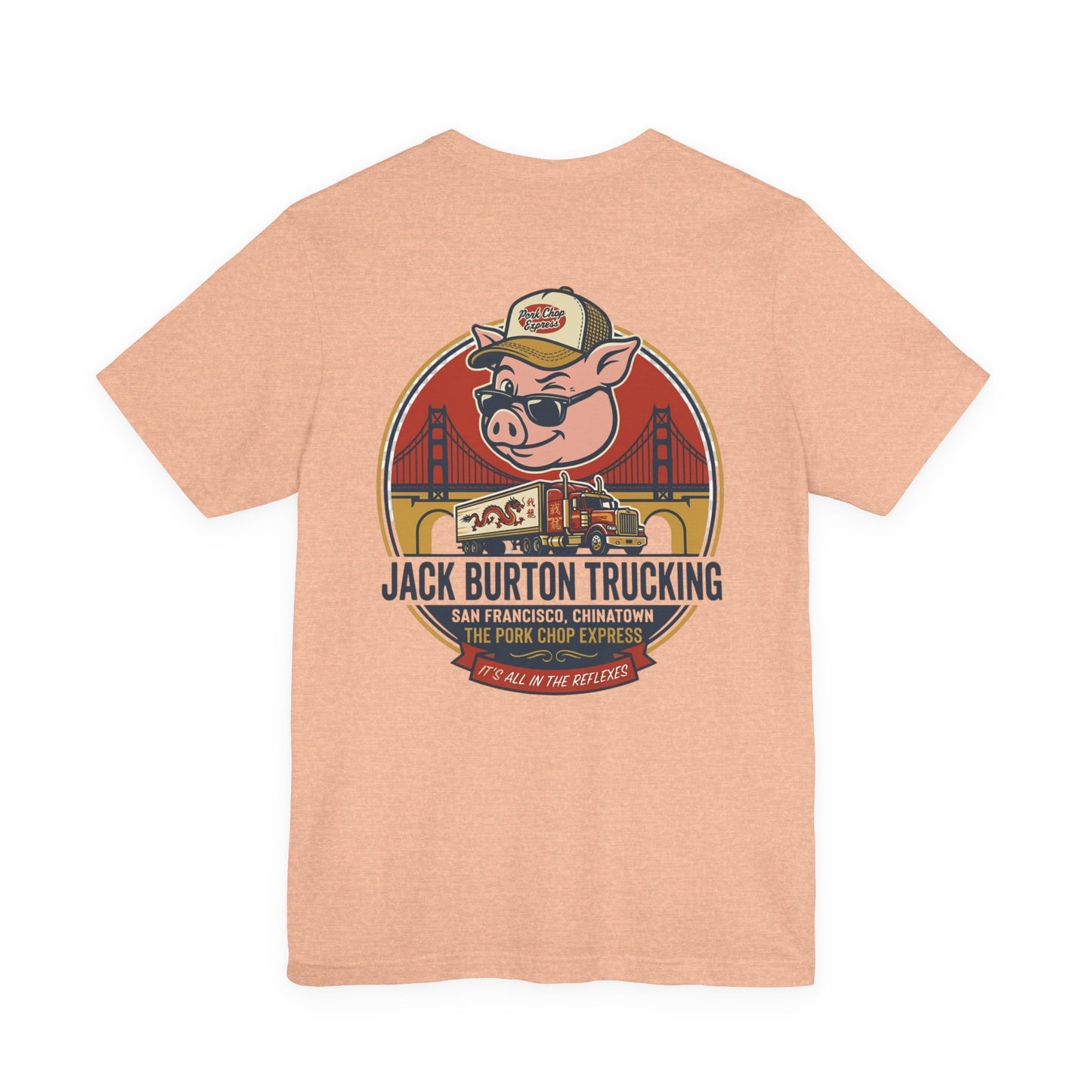 Trucker Pig Tee — "Jack Burton Trucking" San Francisco Vintage T‑Shirt