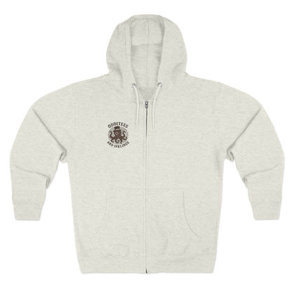 Octopus Logo Zip Hoodie — "Odditees and Inklings" Graphic Zip-Up