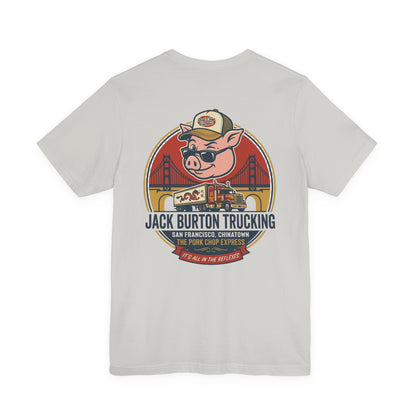 Trucker Pig Tee — "Jack Burton Trucking" San Francisco Vintage T‑Shirt