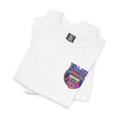 Villain Support Group T-Shirt — Funny Retro Supervillain Meetup Tee