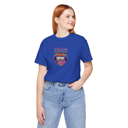 Villain Support Group T-Shirt — Funny Retro Supervillain Club Tee