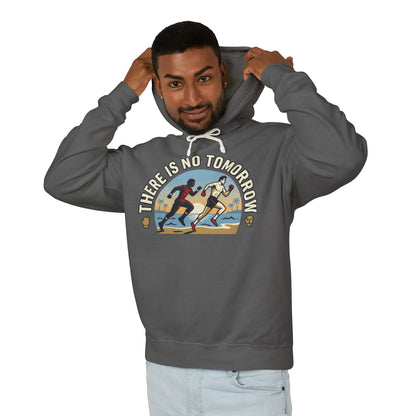 "There Is No Tomorrow" Underdog Montage Hoodie — Retro Fitness Lightweight Hooded Sweatshirt