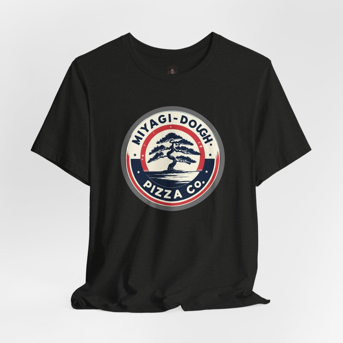 Miyagi-Dough Pizza Co. Tee — Vintage Bonsai Pizza Logo