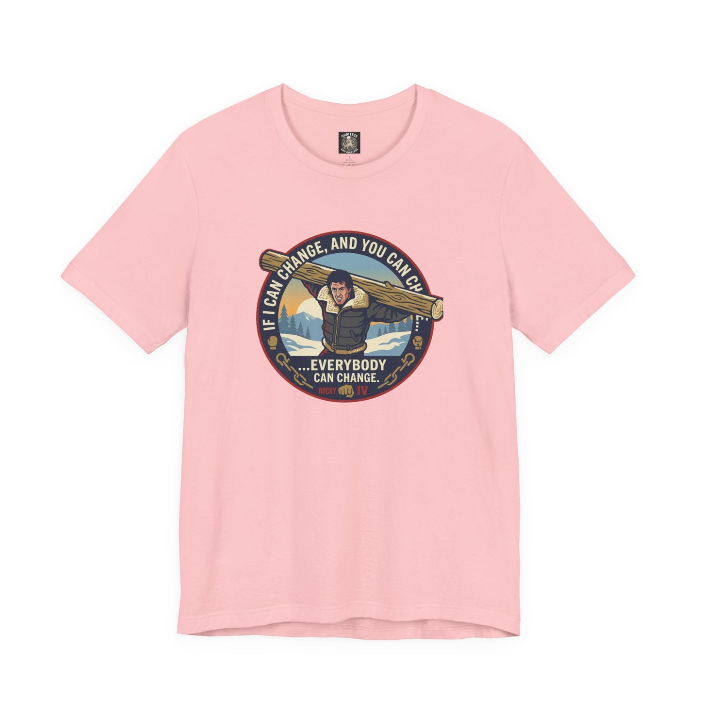 "Everybody Can Change" Underdog Montage Fitness Tee — Retro 90's Motivational Training T-shirt