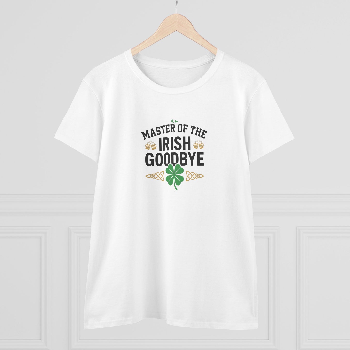 Master of the Irish Goodbye Womens T‑Shirt — OddInk Seasonal Designs