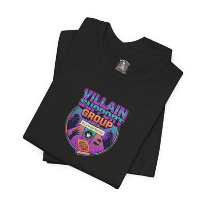 Villain Support Group T-Shirt — Funny Retro Supervillain Club Tee