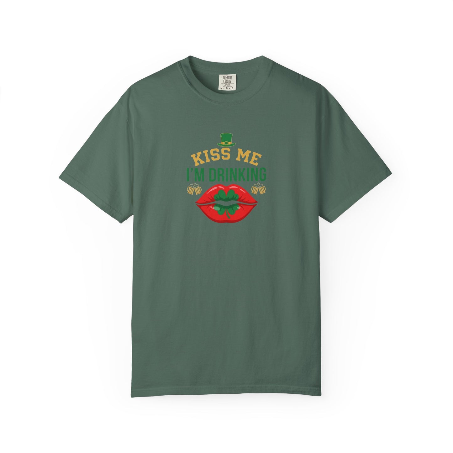 Kiss Me I'm Drinking St. Patricks Day T-Shirt — OddInk Seasonal Design